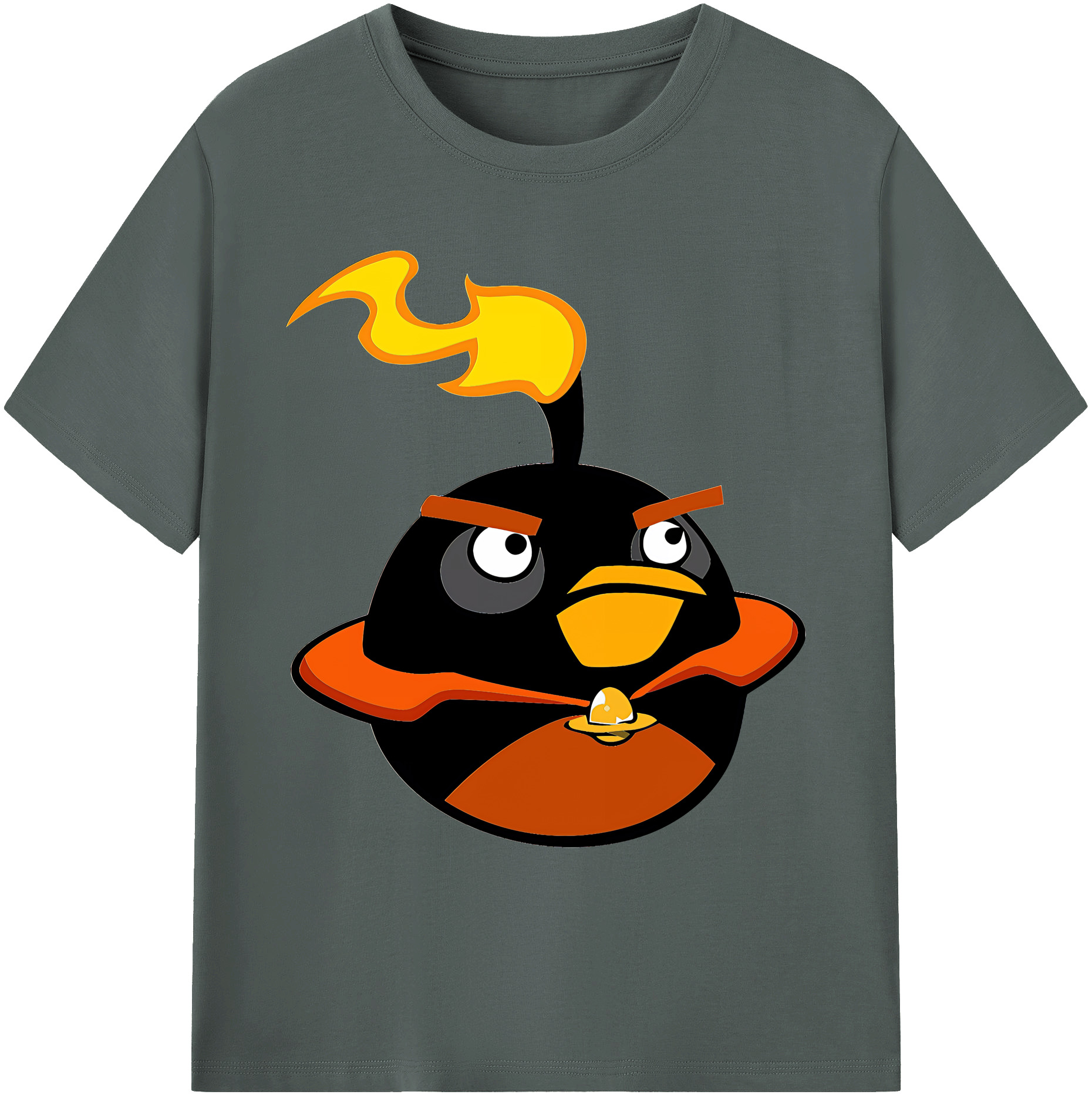 （画像用） Angry Birds アングリーバード 綿100％ メンズ半袖Tシャツ｜肌触りやわらか＆通気性